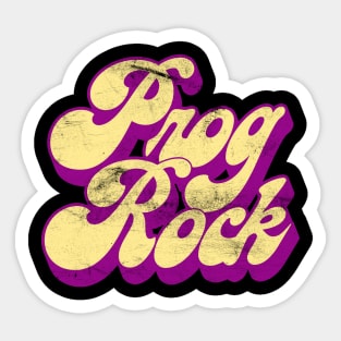 Prog Rock - Vintage Look Progressive Rock Lover Gift Sticker